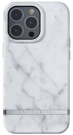 Чехол Richmond & Finch для iPhone 13 Pro Max, цвет "Белый мрамор" (White Marble) (R47038)