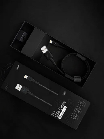 Кабель Xiaomi ZMI MFi [USB - Lightning] 100 см (AL803/AL805), Черный