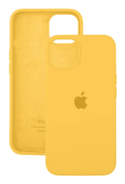 Чехол Silicone Case для iPhone 15 Yellow, цвет Желтый