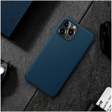 Чехол Nillkin для iPhone 13 Pro Frosted Shield Pro Blue, цвет Синий (6902048222847)