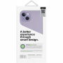 Чехол Uniq LINO для iPhone 14 Plus, цвет Лавандовый (Lavender)