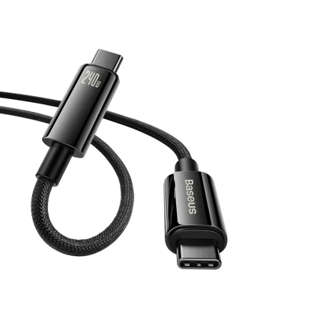 Кабель Baseus Fast Charging Cable [Type-C - Type-C] 240W 200см, Черный (CAWJ040101)
