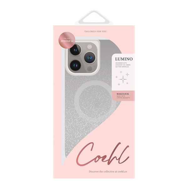 Чехол Uniq COEHL Lumino Sparkling Silver (MagSafe) для iPhone 16