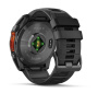 Смарт часы Garmin Fenix 8, 51 мм, AMOLED, Slate Gray with black silicone band