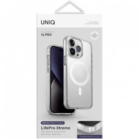 Чехол Uniq Lifepro Xtreme AF MagSafe для iPhone 14 Pro, цвет Прозрачный