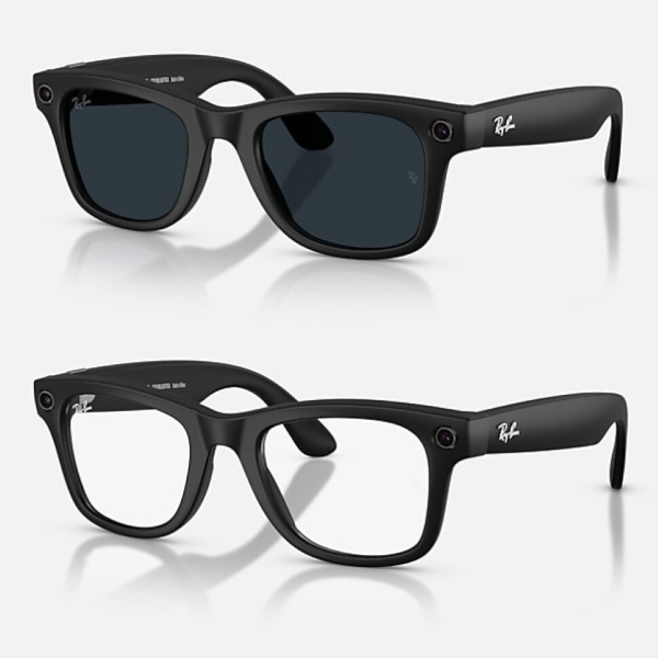 Умные очки Ray-Ban Gen2 Smart Glasses Wayfarer Shiny Black / Transitions Graphite Green, RW4012, с автозатемнением, размеры M и L