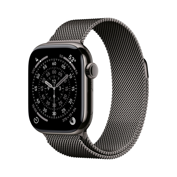 Apple Watch Series 11, 42 мм корпус из титана цвета «Slate», ремешок Milanese Loop цвета «Slate»