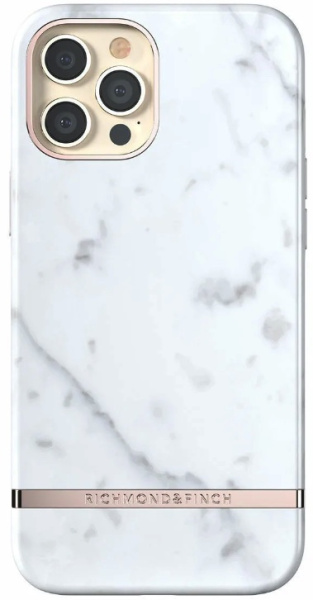 Чехол Richmond & Finch FW20 для iPhone 12 Pro Max, цвет "Белый мрамор" (White Marble (Glossy)) (R43006)