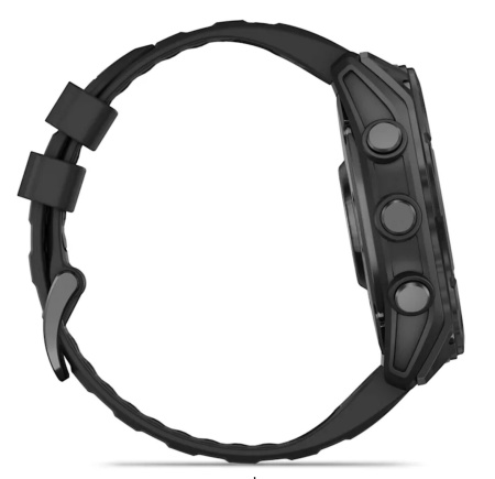 Смарт часы Garmin Fenix 8, 51 мм, AMOLED, Slate Gray with black silicone band