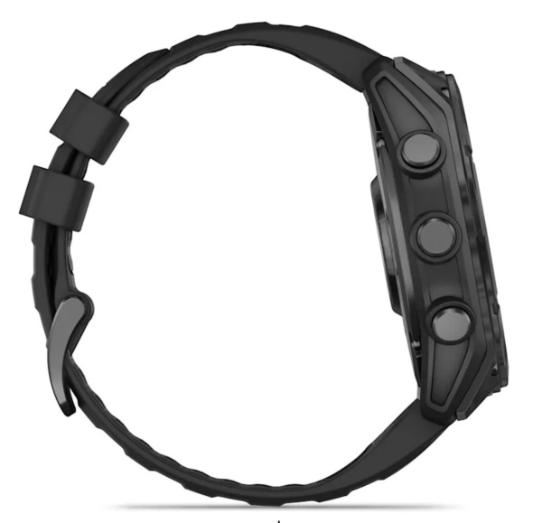 Смарт часы Garmin Fenix 8, 51 мм, AMOLED, Slate Gray with black silicone band