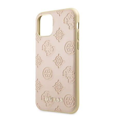 Чехол CG Mobile Guess 4G Peony Debossed Hard PU для iPhone 11 Pro, цвет Светло-розовый (GUHCN58PELLP)