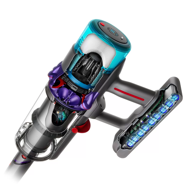 Вертикальный пылесос Dyson Gen5 Detect Absolute SV23, Серебристый/Фиолетовый (446989-01) EU