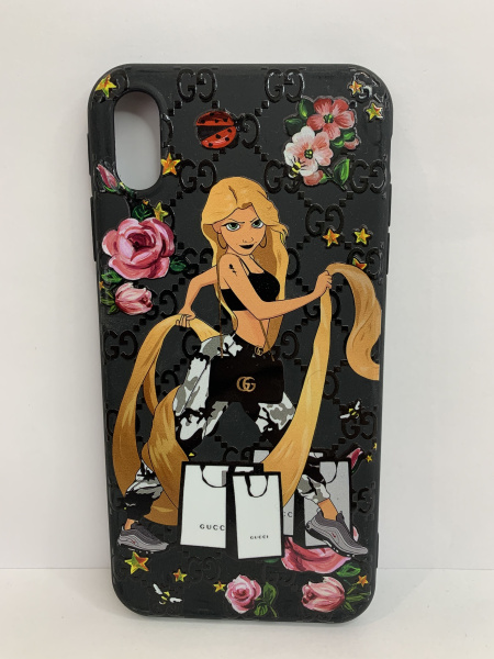 Чехол силиконовый для iPhone XS MAX Supremeparty girl 3, цвет Черный