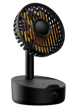 Вентилятор с беспроводной зарядкой Baseus Hermit Desktop Wireless Charger With Oscillatin WXYZ-B01