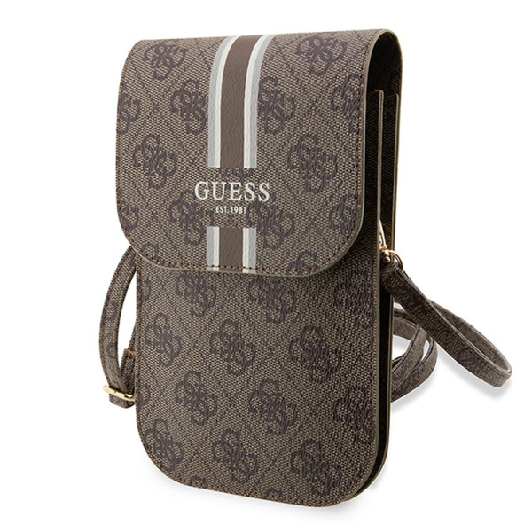 Guess для смартфонов сумка Wallet Bag 4G Stripes Brown (GUWBP4RPSW)