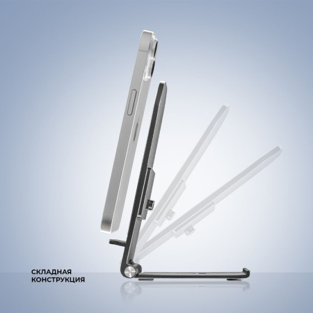 Беспроводное зарядное устройство Deppa Wireless Charger Slim 15W, Черный (23151)