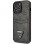 Чехол CG Mobile Guess PU 4G Double cardslot w Metal triangle logo Hard для iPhone 13 Pro Max, цвет Черный (GUHCP13XP4TPK)