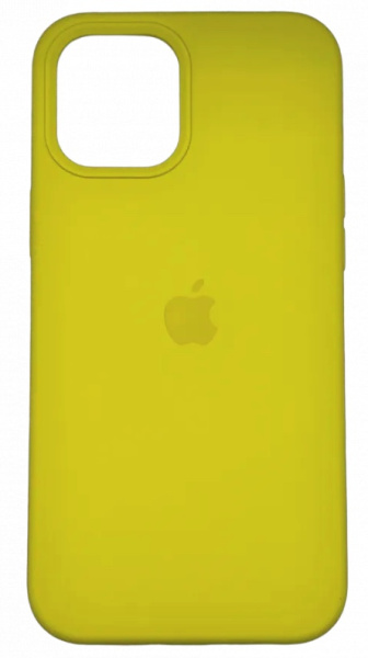 Чехол для iPhone 12 Pro Max Silicone Case (Лимонный)
