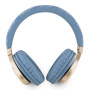 Беспроводные наушники Guess Bluetooth Headphones Sound PU 4G Script Metal Logo Blue, голубой