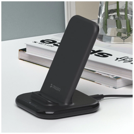 Беспроводное зарядное устройство Deppa QI Fast Charge 15W, черный (24019)