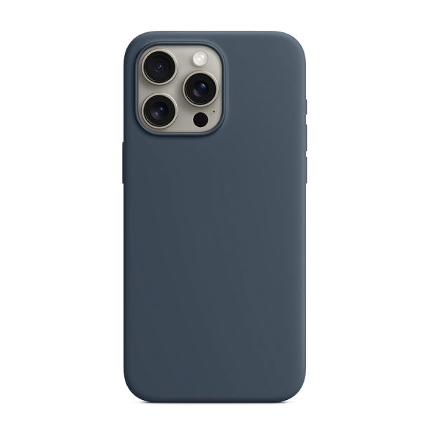 Чехол Silicone Case MagSafe для iPhone 15 Pro Max Storm Blue