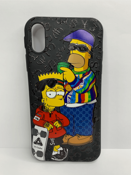 Чехол силиконовый для iPhone XR supreme Bart 4, цвет Черный