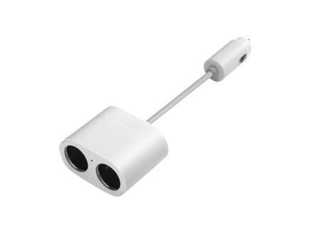 Разветвитель прикуривателя Xiaomi Roidmi 1 to 2 Car Cigarette Lighter (White)