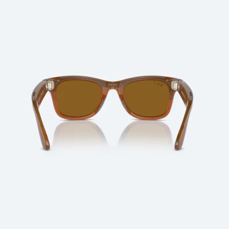 Умные очки Ray-Ban Smart Glasses Wayfarer Shiny Caramel/Polar Brown