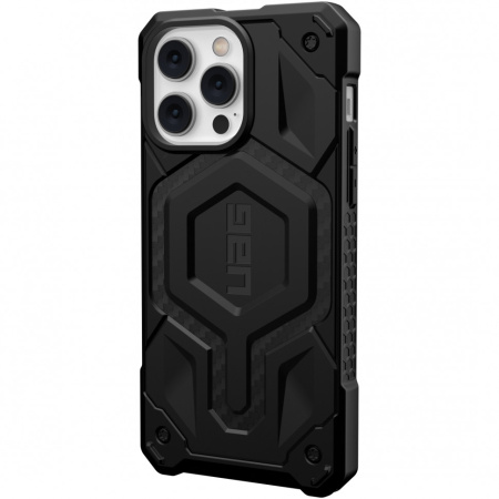 Чехол Urban Armor Gear (UAG) Monarch Pro for MagSafe Series для iPhone 14 Pro Max, цвет Карбон (Carbon Fiber) (114031114242)