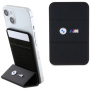 Магнитный картхолдер BMW Wallet MagSafe Cardslot Stand M-Collection PU with metal logo, цвет Черный (BMWCSMMPGK)
