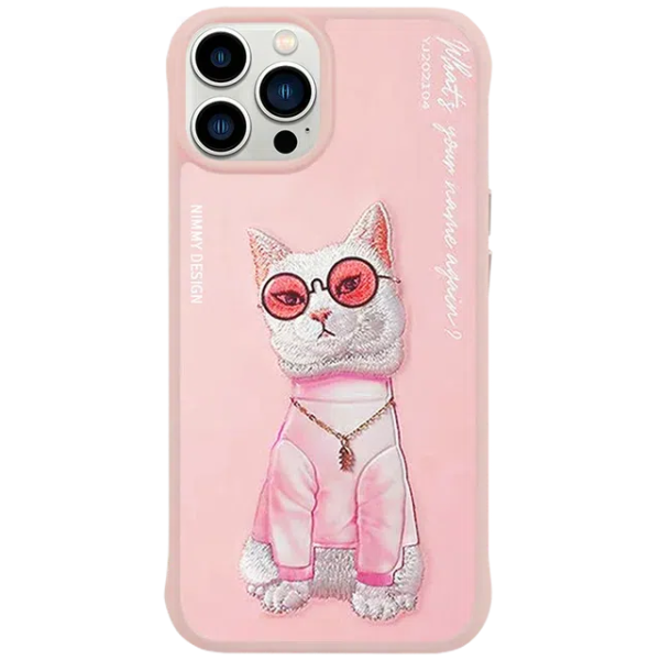 Чехол Nimmy Cool Glasses для iPhone 13 Pro, White Rich and Beauty