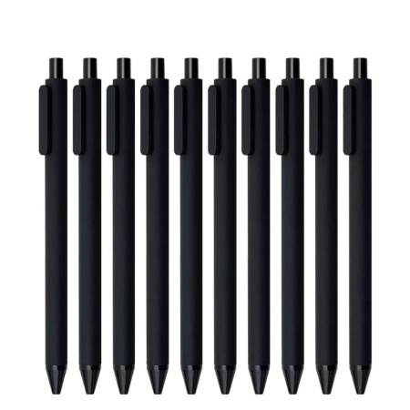 Набор гелевых ручек Xiaomi KACO Pure Plastic Gel Ink Pen 10 штук (K1015) Черный