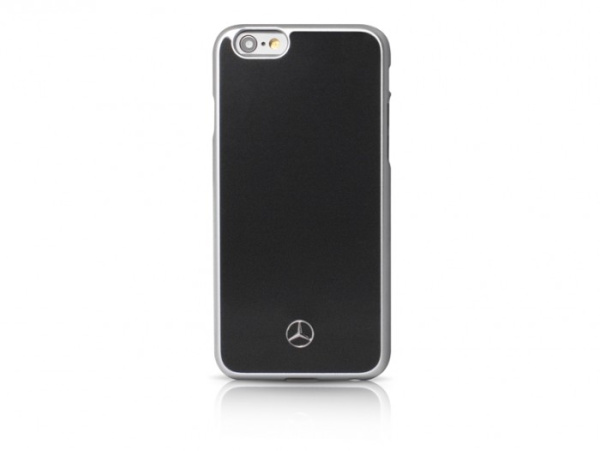 Чехол Mercedes Metallic Plate Hard PC для iPhone 6/6S Gray, цвет черный (MEHCP6BK)