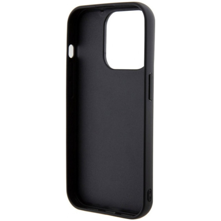 Чехол Guess PU Quilted with Script metal logo Hard для iPhone 15 Pro Max, цвет Черный