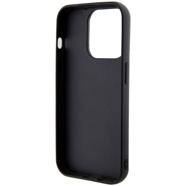 Чехол Guess PU Quilted with Script metal logo Hard для iPhone 15 Pro Max, цвет Черный