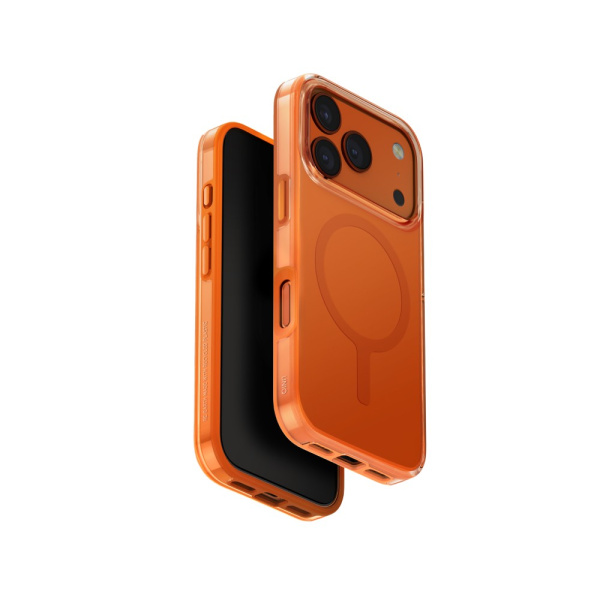 Чехол Uniq Clario Volt Orange (MagSafe) для iPhone 17 Pro Max