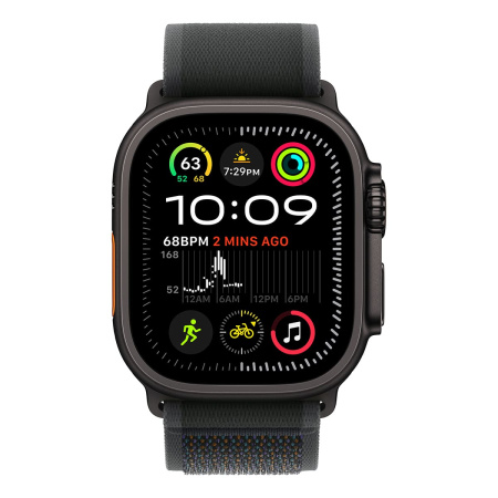 Apple Watch Ultra 2 (2024), 49 мм корпус из титана цвета «Black», ремешок Trail Loop цвета «Black»