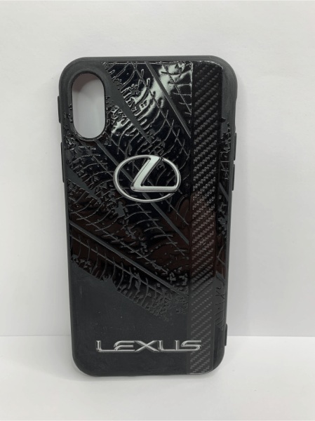 Чехол силиконовый для iPhone X / XS supreme Lexus, цвет Черный