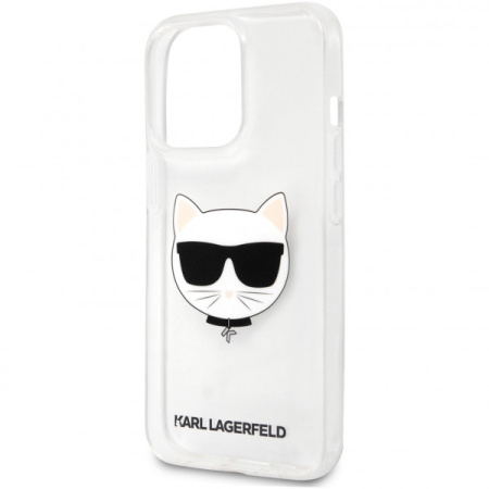 Чехол CG Mobile Karl Lagerfeld PC/TPU Choupette Hard для iPhone 13 Pro Max, цвет Прозрачный (KLHCP13XCTR)