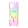 Чехол Uniq Iridescia (hologrophic) Pink Prism (Magsafe) для iPhone 16 Pro