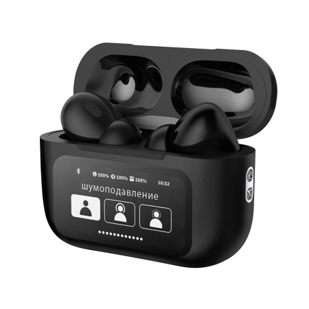 Беспроводные наушники с микрофоном Air Pro 3 ANC, TWS, BT 5.3, 350 мАч, ANC, LCD, черный