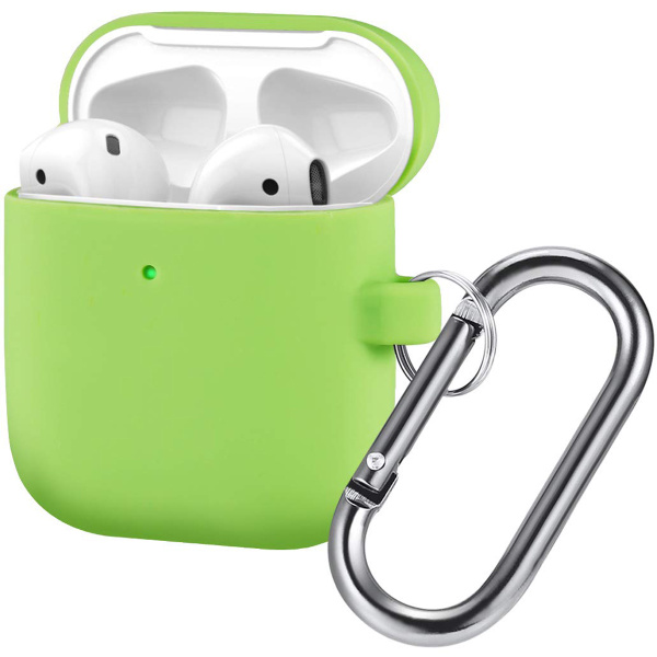 Чехол для AirPods 2 с карабином (Spearmint)