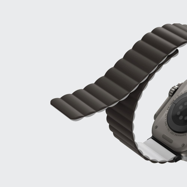 Ремешок Uniq Revix reversible Magnetic для Apple Watch 49/45/44/42 mm, цвет Grey/White (49MM-REVDWHTCGRY)