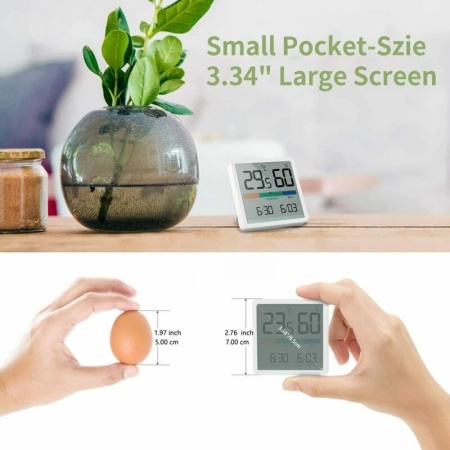 Термометр-гигрометр Xiaomi Miiiw Mute Thermometer And Hygrometer Clock NK5253
