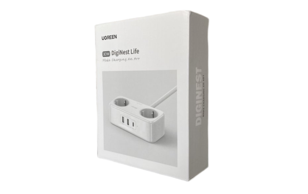 Удлинитель Ugreen 30W DigiNest Life с USB-C и USB-A (2A1C)