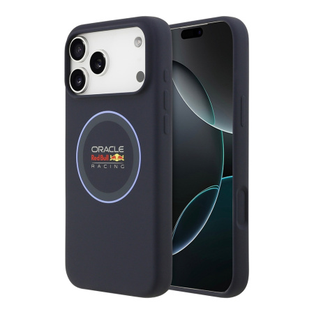 Чехол Red Bull Liquid Silicone with Ring Hard Navy/Blue (MagSafe) для iPhone 17 Pro Max