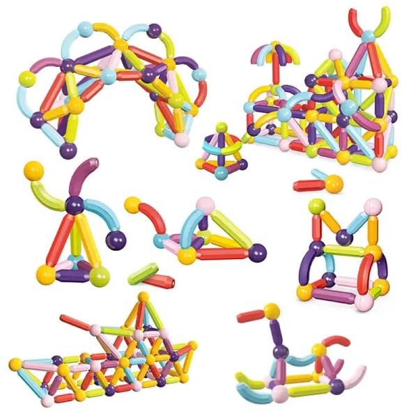 Детская игрушка конструктор Educational Magnetic Sticks 64шт