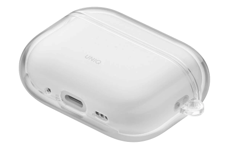 Чехол Uniq Glase TPU case with carabin Glossy Clear для Airpods Pro 3