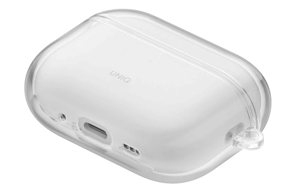 Чехол Uniq Glase TPU case with carabin Glossy Clear для Airpods Pro 3