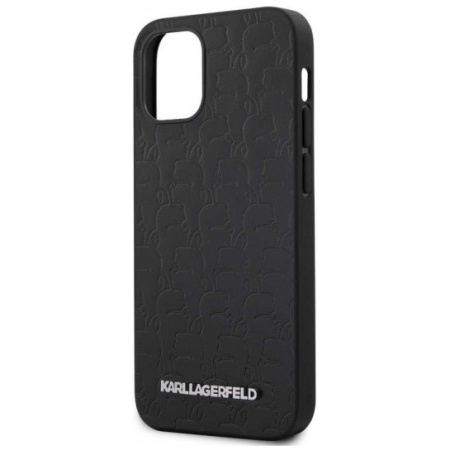 Чехол CG Mobile Karl Lagerfeld PU Kameo embossed Metal logo Hard для iPhone 12 mini, цвет Черный (KLHCP12SPUKBK)